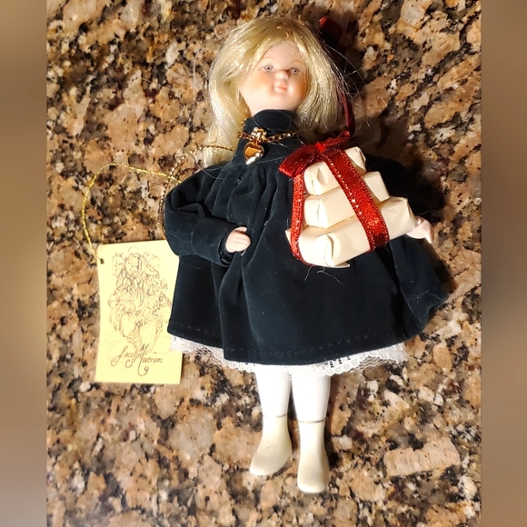 Porcelain Doll Ornament - Picture 1 of 7